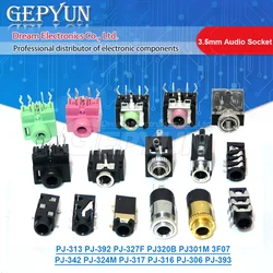 PJ-313 PJ-392 PJ-327F PJ320B PJ301M 3F07 PJ-342 PJ-324M PJ-317 PJ-316 PJ-306 PJ-393 Female Socket Jack 3.5mm Audio Connector
