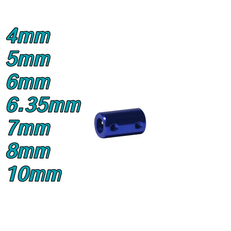 Aluminum 4/5/6mm/6.35mm/7mm/8mm/10mm Blue Rigid Shaft Coupler Rigid Coupling Motor Connector Stepper Motor For 3D Printers Parts