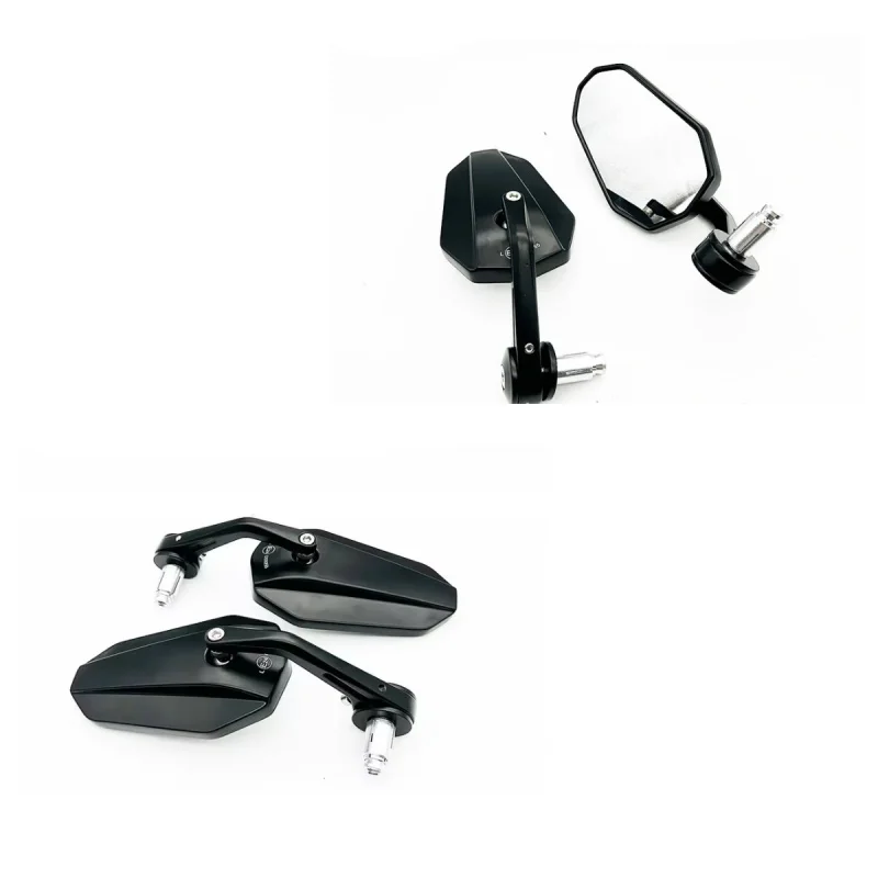 

7/8'' 22mm Handlebar End Mirror Motorcycle Aluminum Alloy Mirror Universal For Honda VTX 1300 CB650RR NC750X Hornet 600 900 KTM