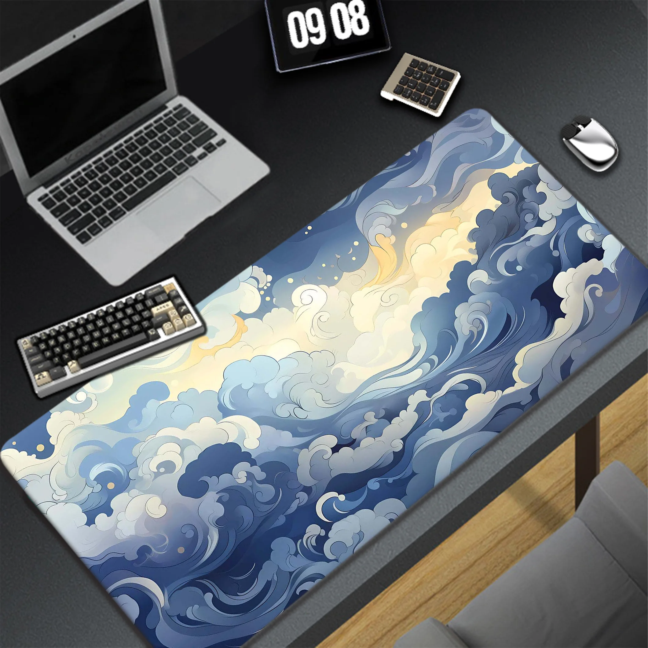 

Great Wave Off Mouse Pad Gaming Mousemat Locking Edge Large Desk Mat Pc Gamer Accessoires Mousepad Speed Soft Keyboard Pads XXL