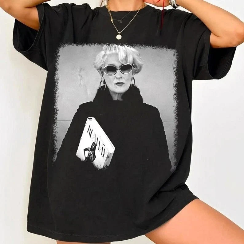 Camiseta retrô Devil Wears Prada, camiseta gráfica Fashion Boss Lady, presente para fãs