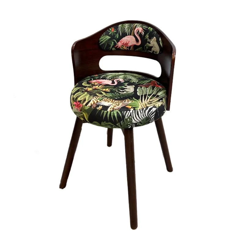 Solid wood home desk chair computer chair stool dresser stool