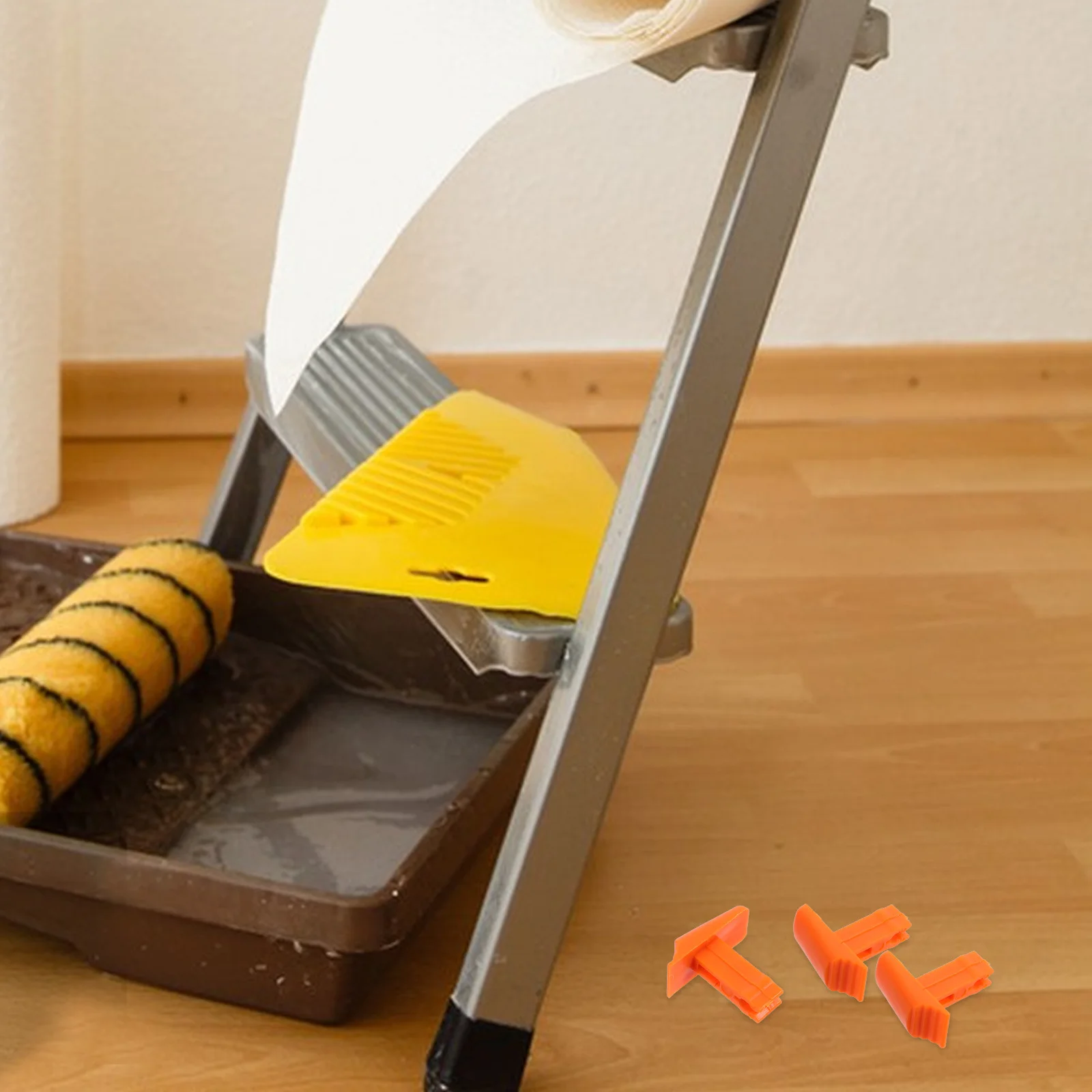 

10Pcs Telescoping Ladder Switch Orange Lock Button Durable Plastic Replacement Parts for Extension Ladder Accessories Safety