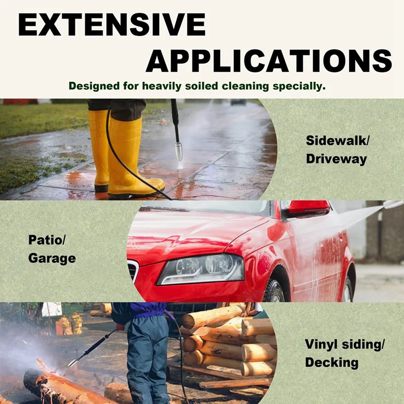 

Pressure Washer Tips Turbo Nozzle - Power Washer Turbo Nozzle, 1/4In Quick Connect,Stainless Steel, 4.0 Orifice