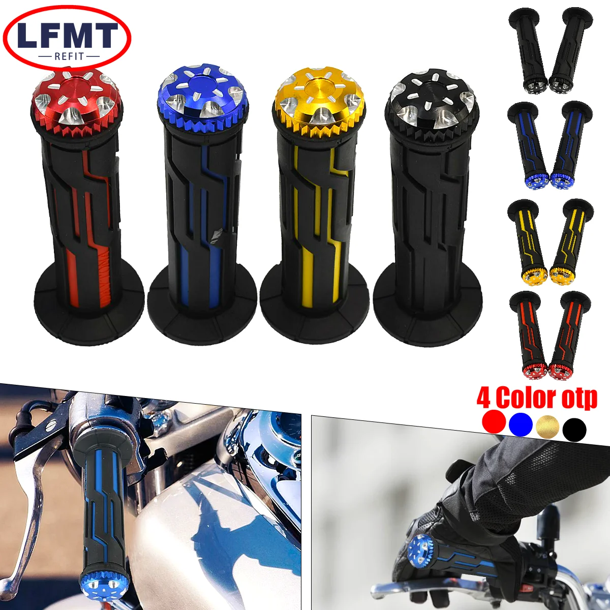 

Motorcycle CNC 22mm 7/8 Durable Skid-Proof Comfortable Handlebar Grips For Suzuki Yamaha Kasawaki KTM Honda CRF Universal Parts