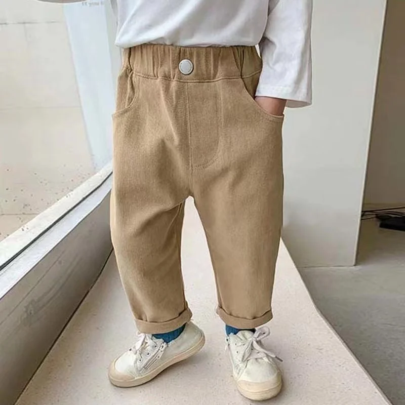 Denim Pants Children Jeans Spring Autumn Casual Girls Boys JeanTrousers Girls Casual Clothes Children Bottoms 2 3 4 5 6 7 Years