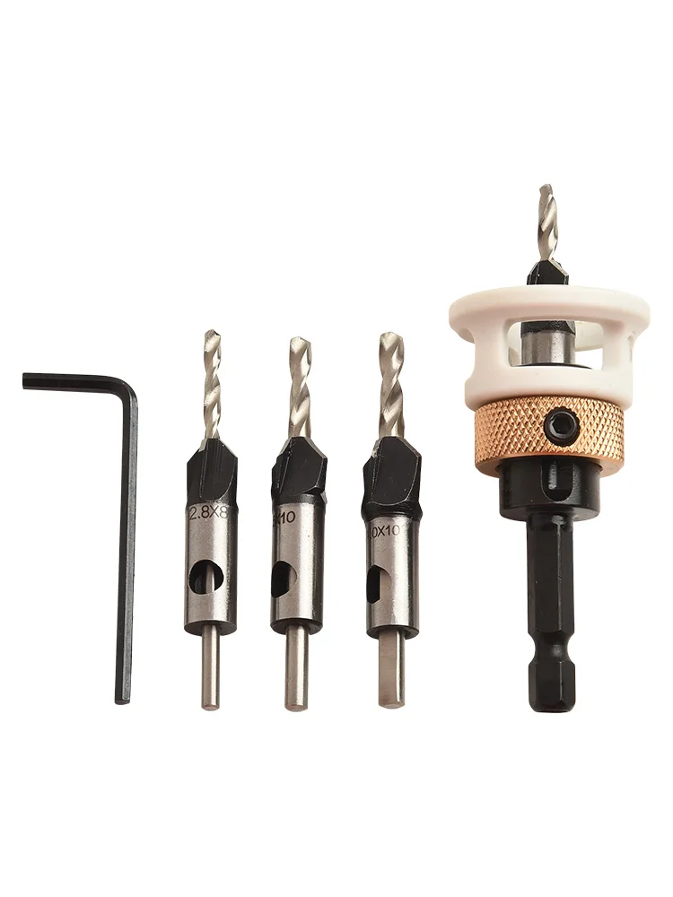 Brocas avellanadoras fáciles de usar Brocas profesionales Brocas de carburo de 3,6*8 mm Agujeros limpios Profundidad consistente Resistente al desgaste