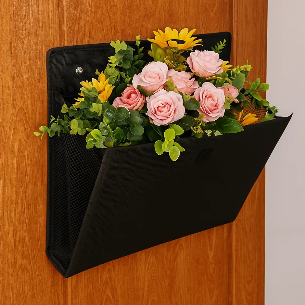 

Large Pockets Wall Mounted Storage Bag Fabric Large Capacity Wall Hanging Pocket Detachable Waterproof Over Door Shoe Organizer