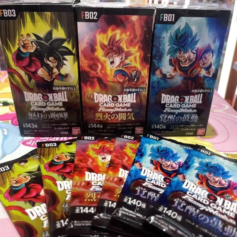 

Genuine Bandai Dragon Ball TCG Card Japanese Version FB01 FB02 FB03 FB04 FB05 Supplementary Pack Rare Anime Collectible Card Toy