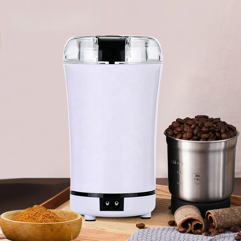 Electric Coffee Grinder Home Travel Portable Stainles Steel Nuts Coffee Bean Grinding Machine Kitchen Profession Ceramic Grinder