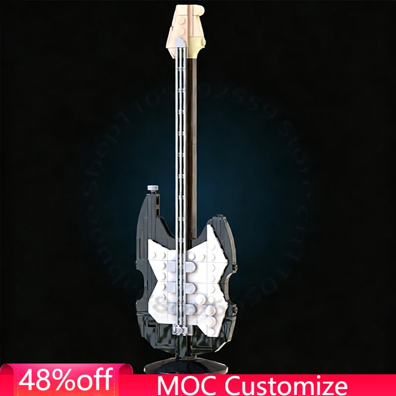 

191 PCS Couple Guitar - black edition MOC Customize Modular Building Block Creative Design Educational DIY Boy Toy Birthday Gift