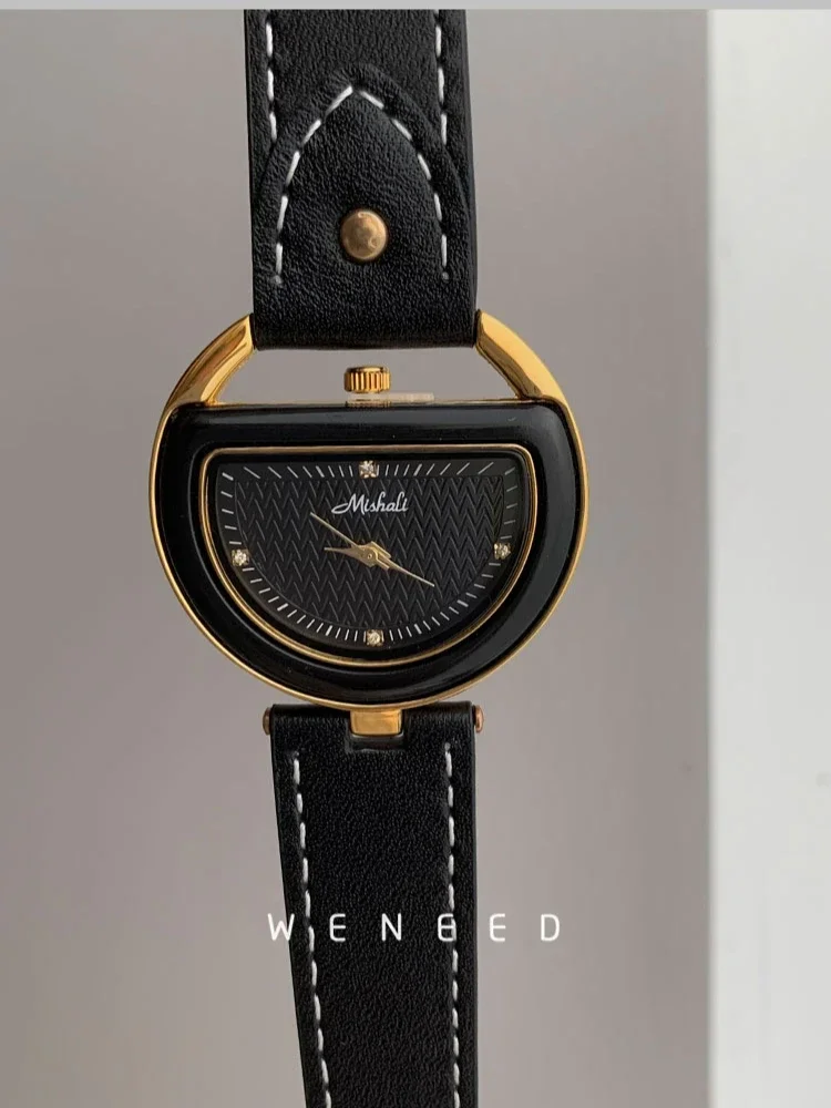 Moda temperamento vintage sênior simplicidade relógio de quartzo para mulher menina estudante presente acessórios femininos 