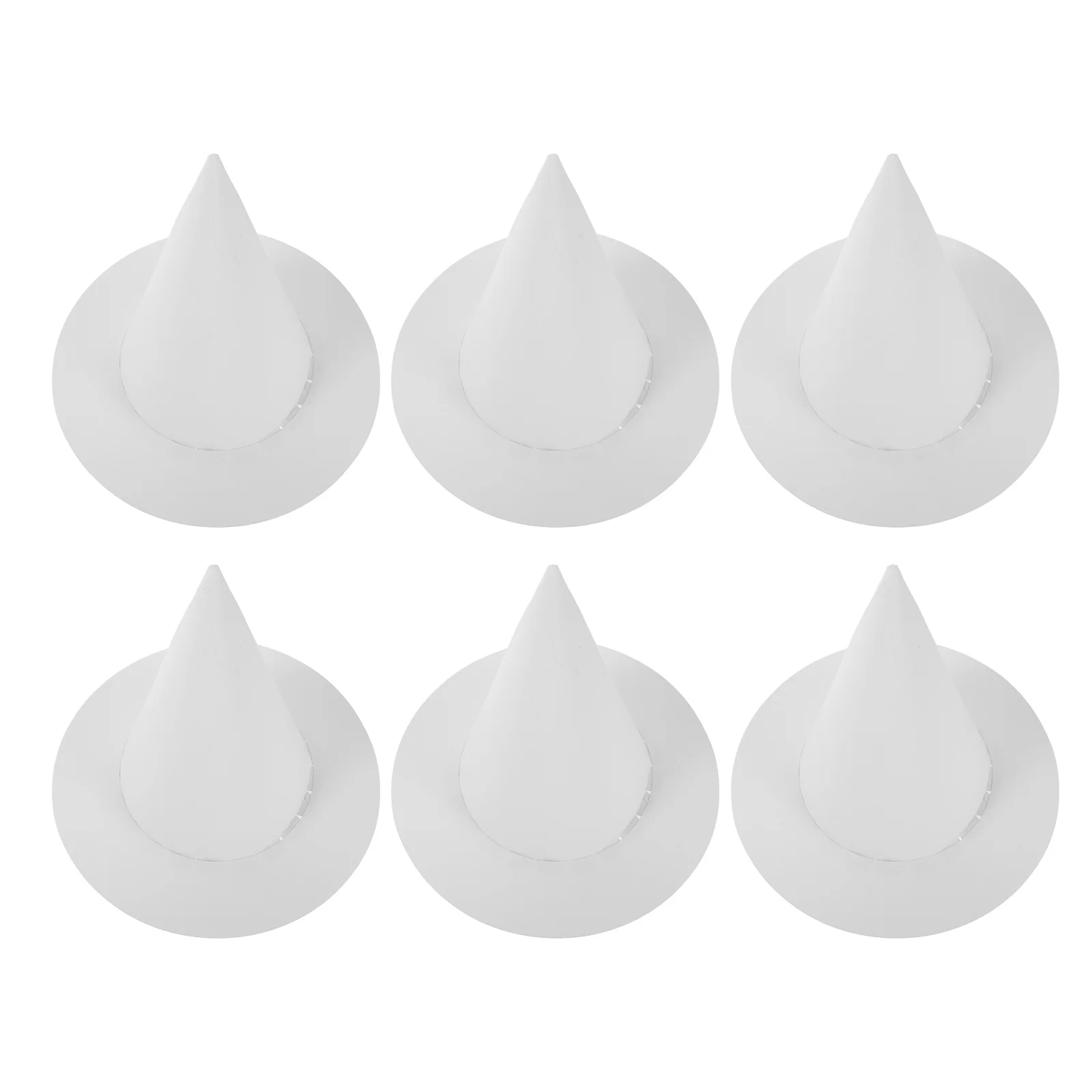 6Pcs DIY Kids Hat Craft Kit Children's Plain Paper Caps for Painting Art Projects Kindergarten Holiday Gifts Family Bonding