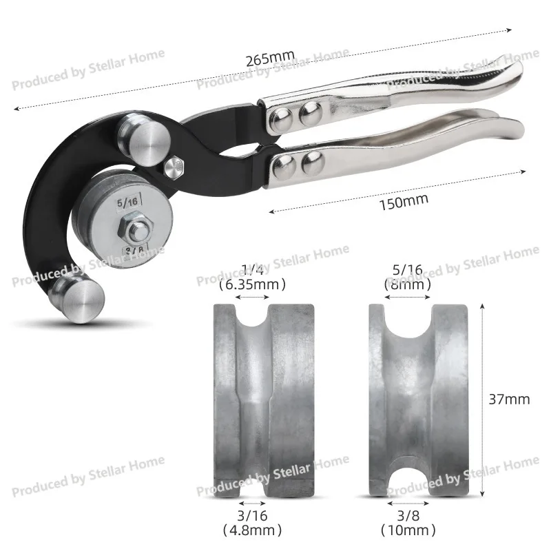 Tube Bender Manual 4 in 1 Copper Tube Bender Copper Tube 5-6-8 -10mm Air Conditioning Aluminum  Iron Stainless Steel Bending