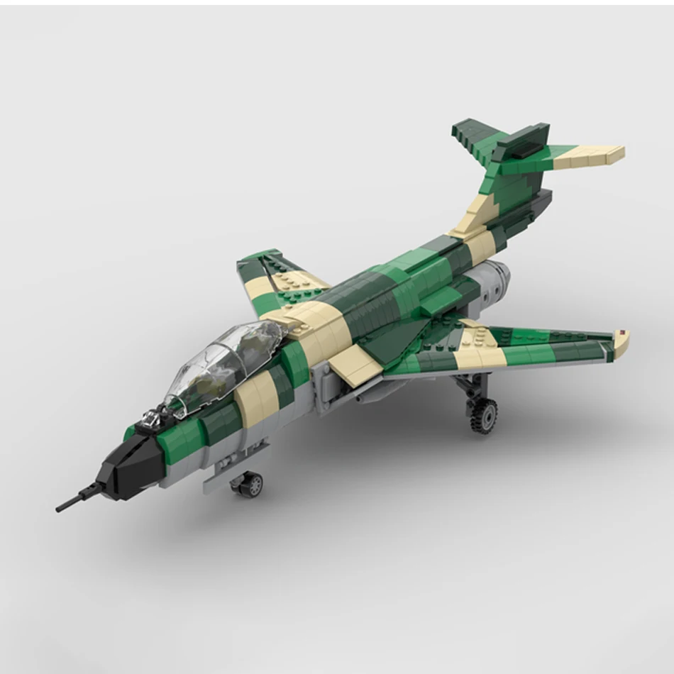 Military McDonnell F-101 Voodoo Combat Airplane Model Air Force Aircrafts Weapons Building Block Bricks  Kids Toy Birthday Gifts