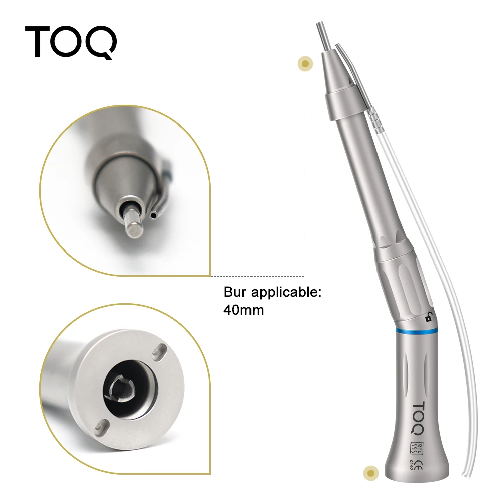 Dental Low Speed Handpiece 20 degree Angle Micro Surgery Surgical Straight Handpiece External Water Spray