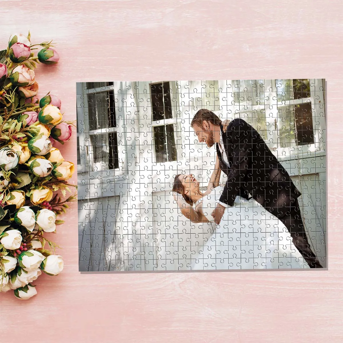 35/150/300/500/1000 قطعة صورة مخصصة ملصق مخصص لتقوم بها بنفسك شخصية صور صورة الألغاز بازل قطع فسيفساء #2