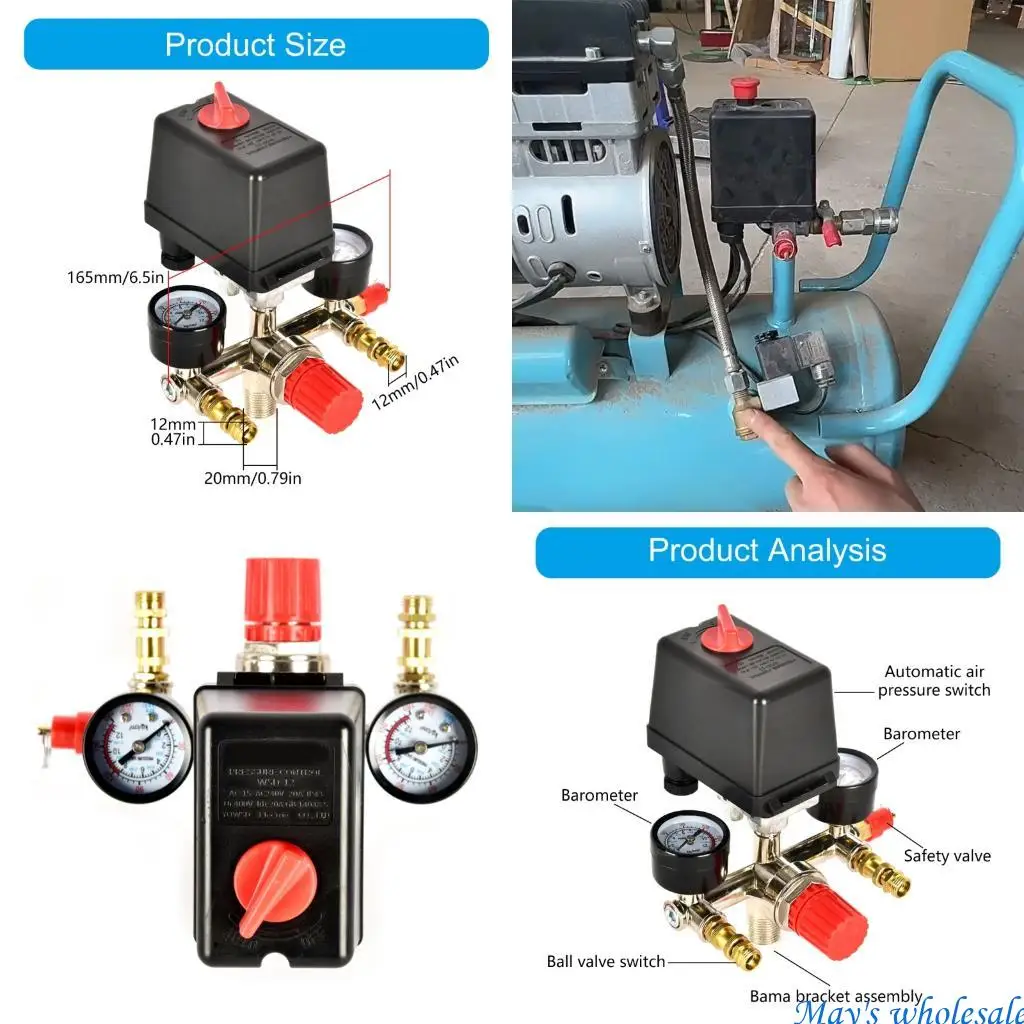 

Долговечность оптимизирует сборку давления от 0,6 до 0,8 МПа Стальные латунные компоненты с двойным дисплеем.