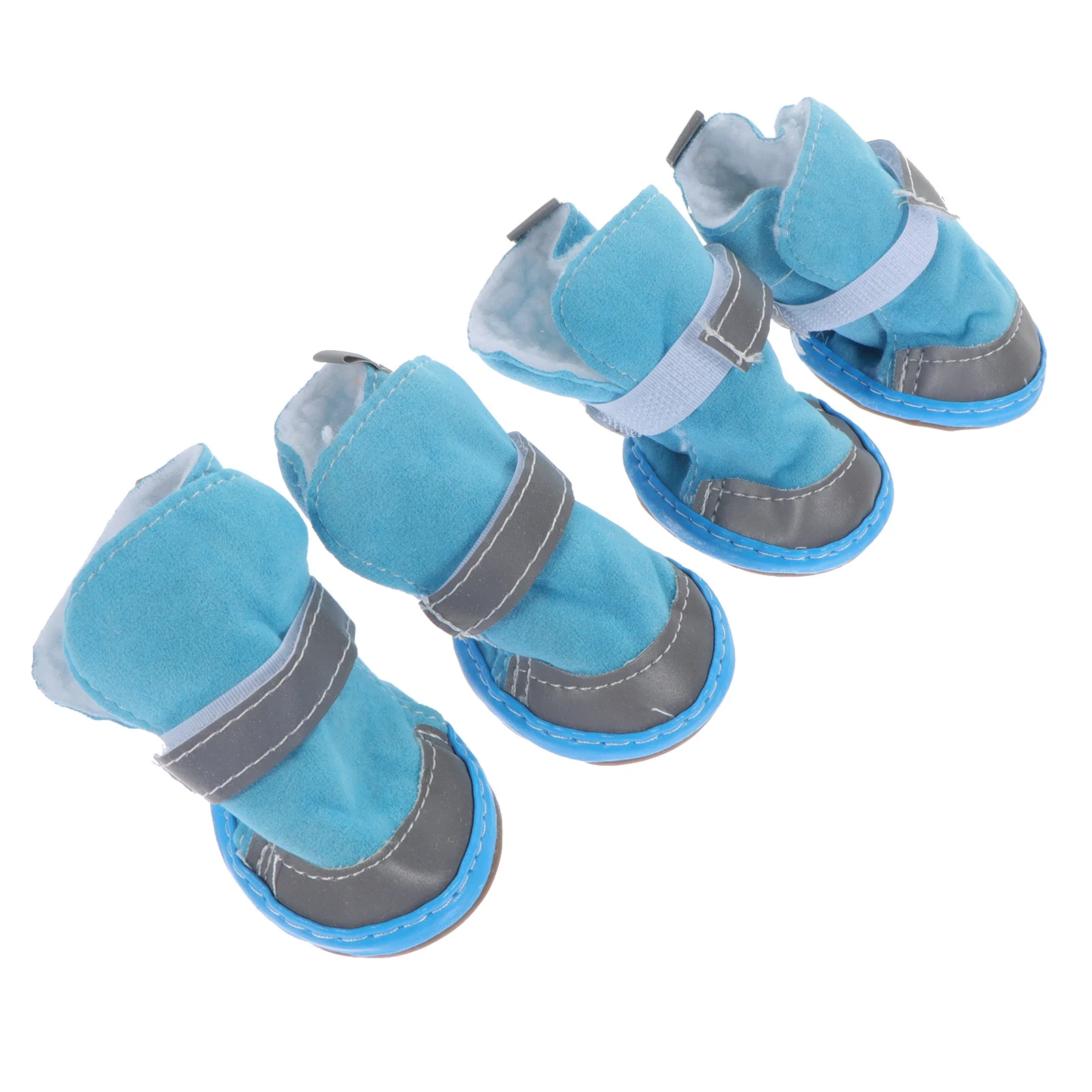 

4Pcs Reflective Dog Shoes Anti-Slip Pet Paw Protectors Protective Boots Outdoor Winter Snow Warm Puppy Footwear