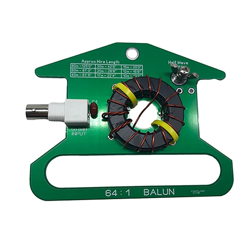 Balun-Antenne de réception à ondes courtes 64:1, sans réglage 5-35MHz