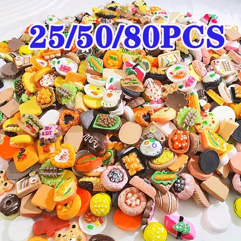 25/50/80개 미니 음식 장난감 세트 – 인형놀이, 주방 게임, 파티 액세서리용 미니어처 음식 아이템 25/50/80개 미니 음식 장난감 세트 – 인형놀이, 주방 게임, 파티 액세서리용 미니어처 음식 아이템