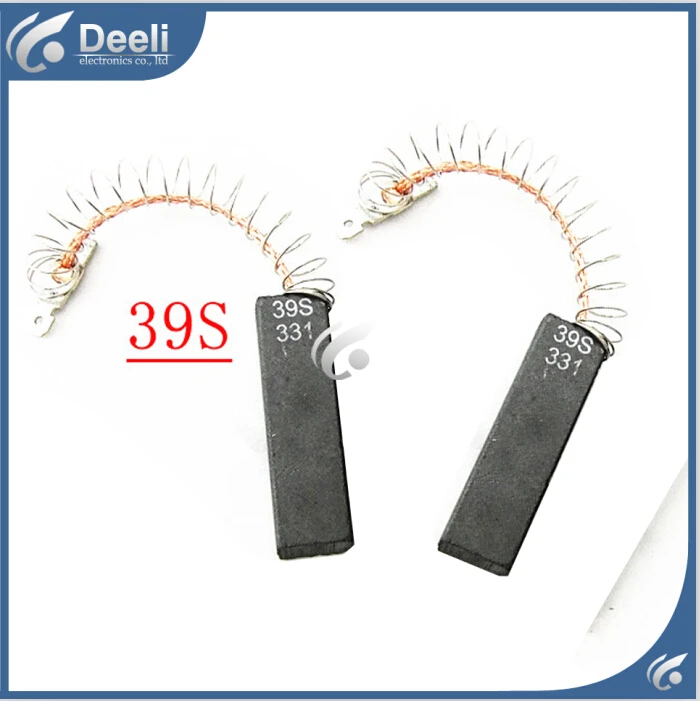 2 قطعة/الوحدة الأصلي ل غسالة أجزاء الكربون فرش جزء 39S العمل الجيد