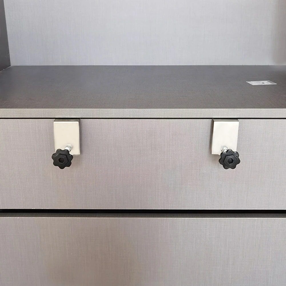 

G-shaped 1/2pcs Drawer Front Fixer 64mm/54mm/73mm Drawer Front Fixing Jig Stainless Steel Hardware Equipment Woodworking Gadgets