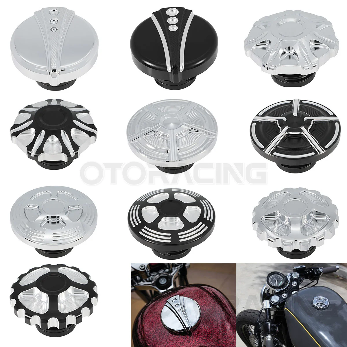 Motorcycle Fuel Gas Tank Cover Cap For Harley Sportster XL883 XL1200 Dyna FXD Softial Fat Boy Touring