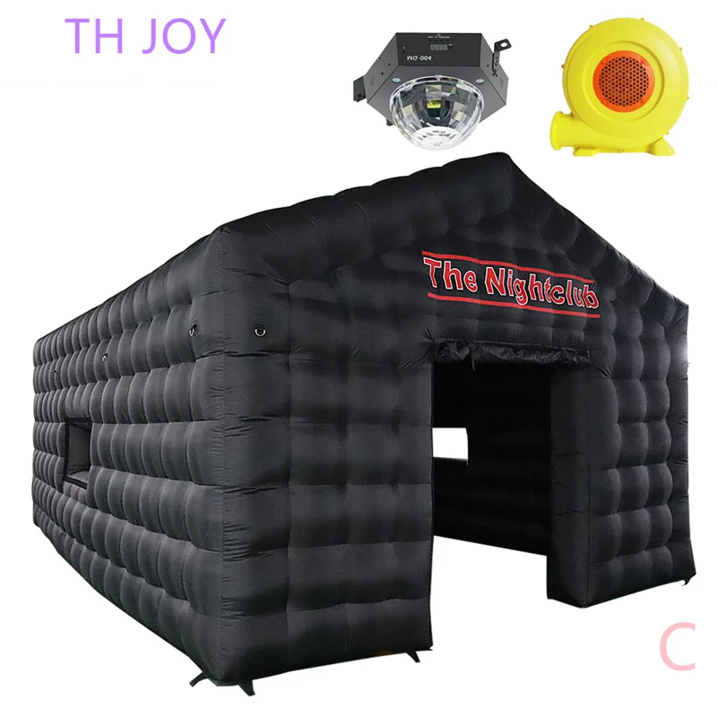 fast air ship to door,customized inflatable nightclub tent outdoor portable disco nightclub with light