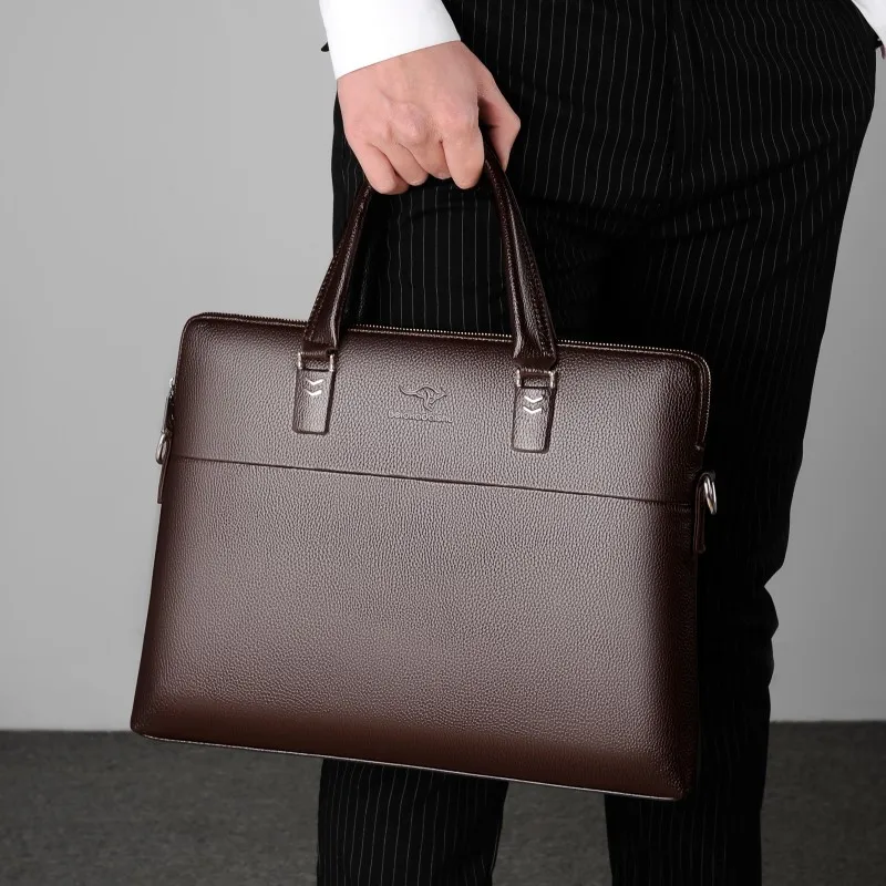 男性革ショルダーバッグビジネス男性の有名なブランドクロスボディメッセンジャーコンピュータバッグ男性弁護士高級ハンドバッグボルソやつ