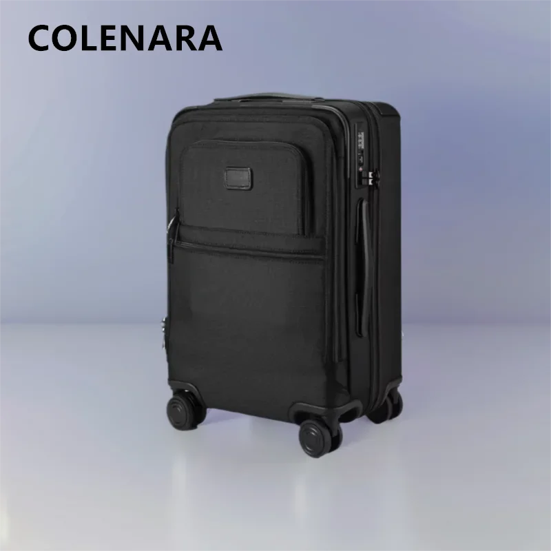 COLENARA High-quality Suitcase Oxford Cloth Boarding Box 20 Inches Trolley Case Men's Password Box with Wheels Rolling Luggage