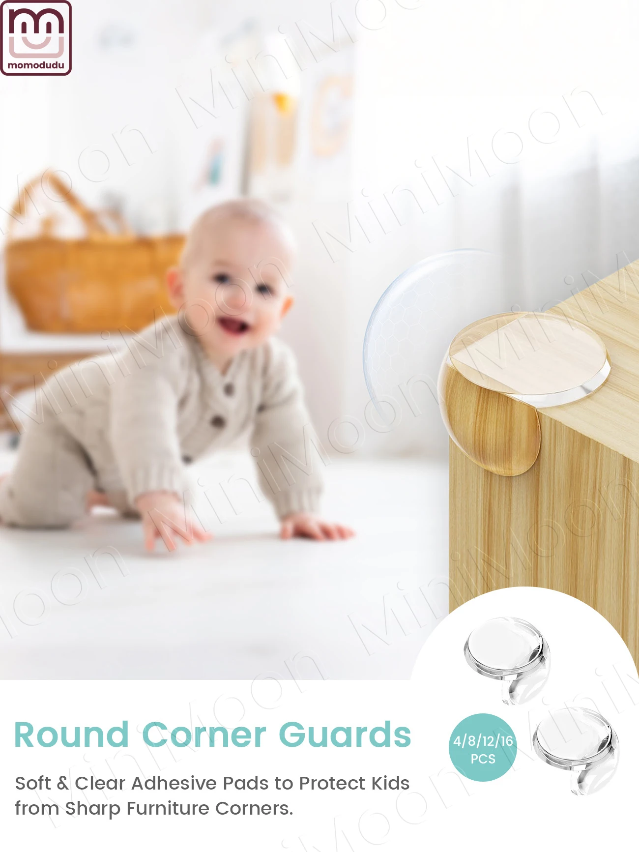 

Transparent Baby Safety Table Corner Protectors, Furniture Edge Guards for Childproofing