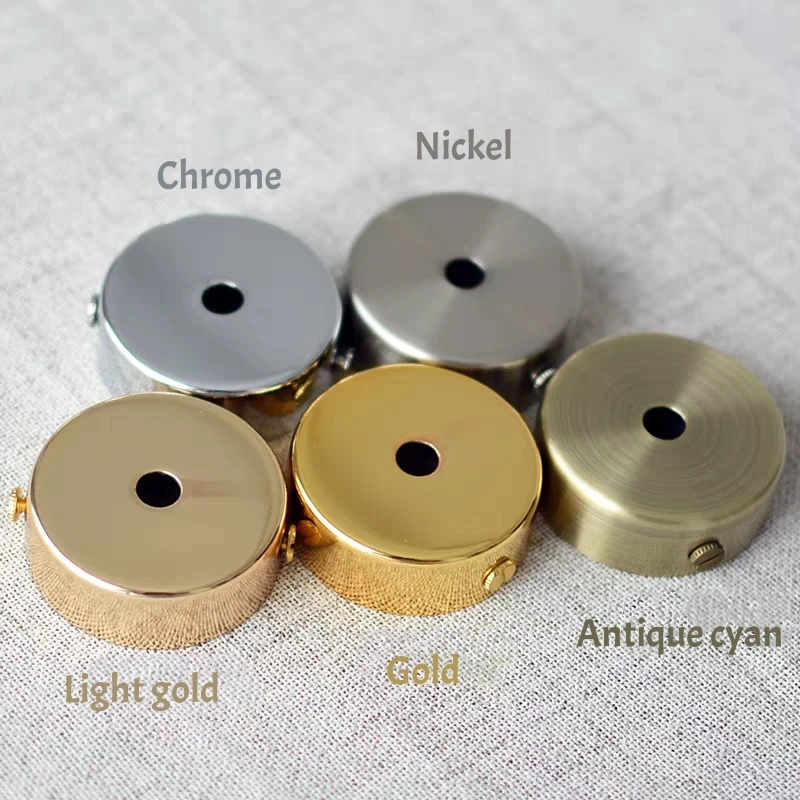 Small Pendant Light Ceiling Mounting Plate for Balcony Lantern, Round 6cm Diameter Mini Fixed Lighting Disc, DIY Lighting Parts