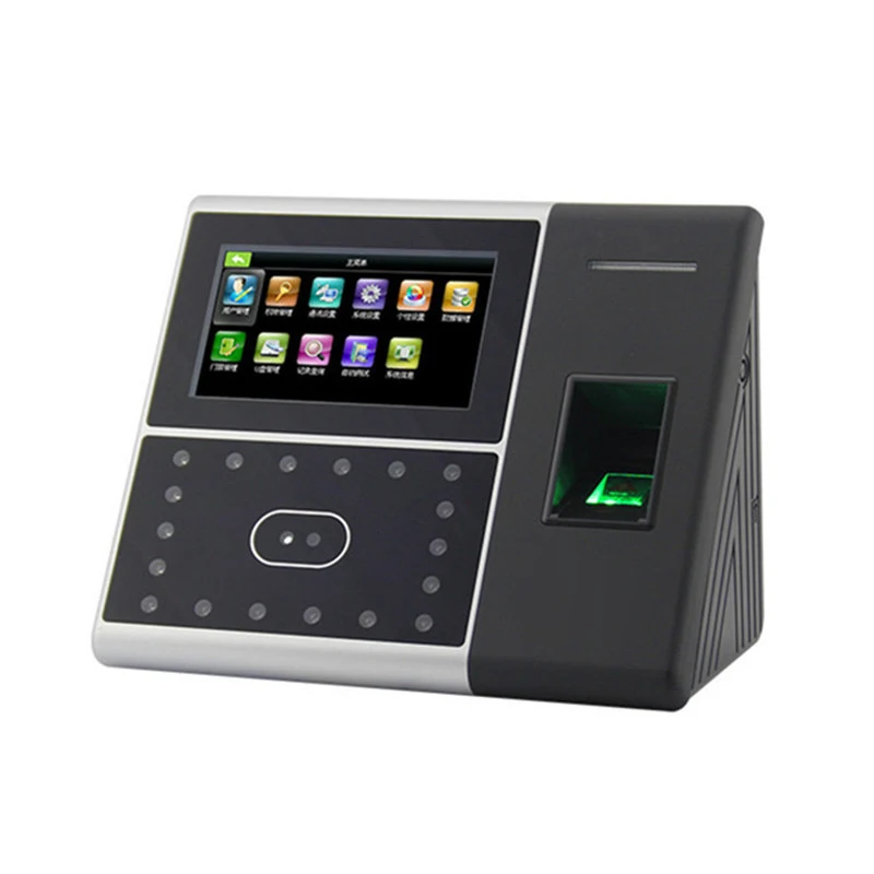 آلة الحضور ببصمة الإصبع والوجه iFace302 TCP/IP آلة الحضور الإنجليزية بصمة التعرف على الوجه