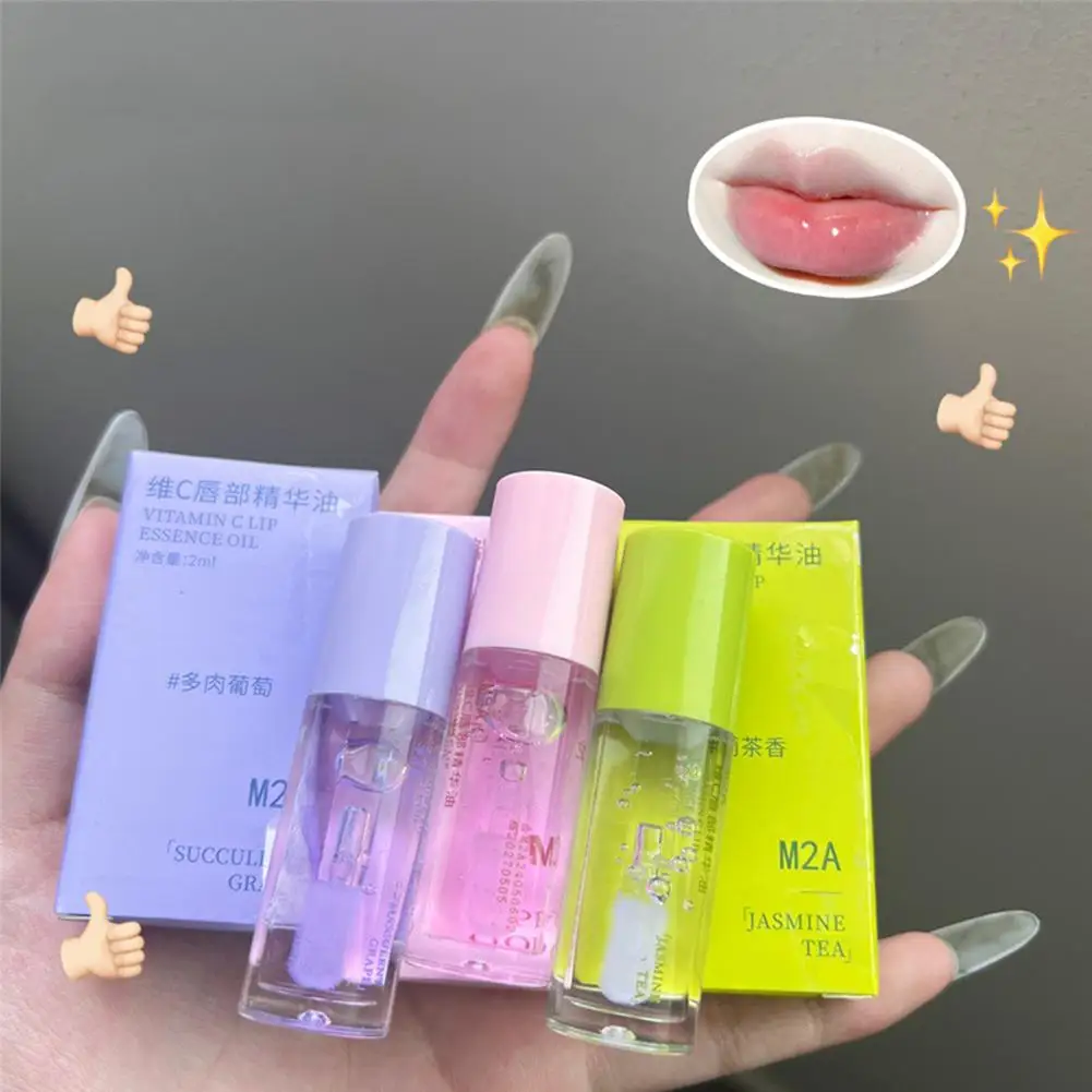 

Fruit Lip Oil Lip Moisturizing Transparent Water-Glossy Non-Stick Oil Lip Lasting Finis Tint Essence Lip Cosmetic Mirror X7L3