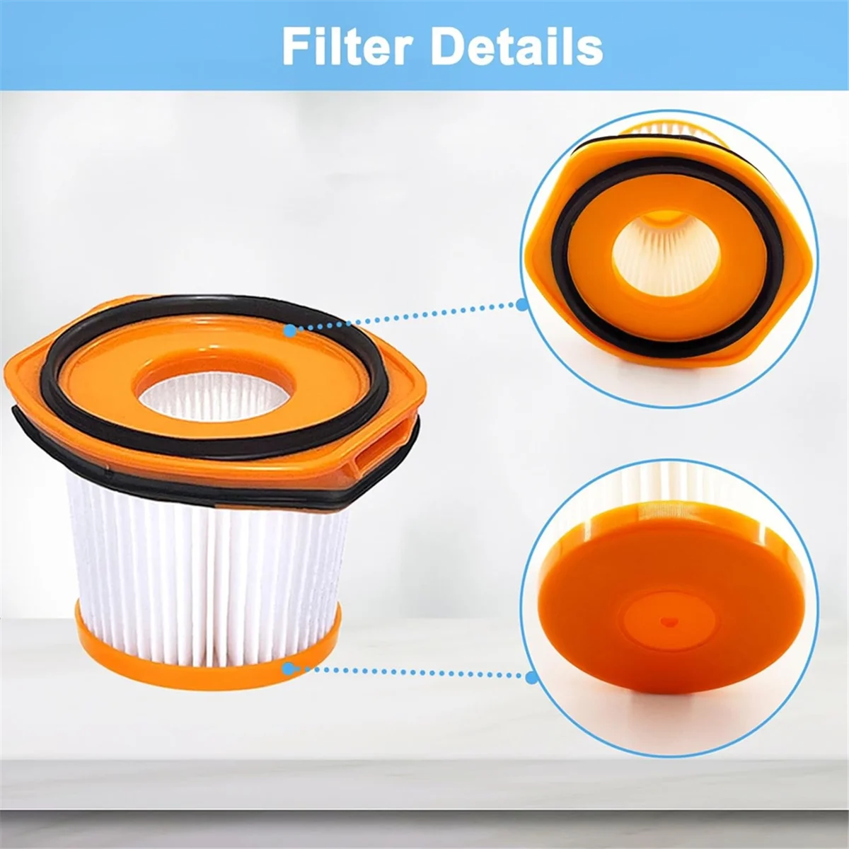 FNJK-8 Pack сменный вакуумный фильтр для Shark WS620 WS632 WS630, совместимый с системой Shark Wandvac WS633