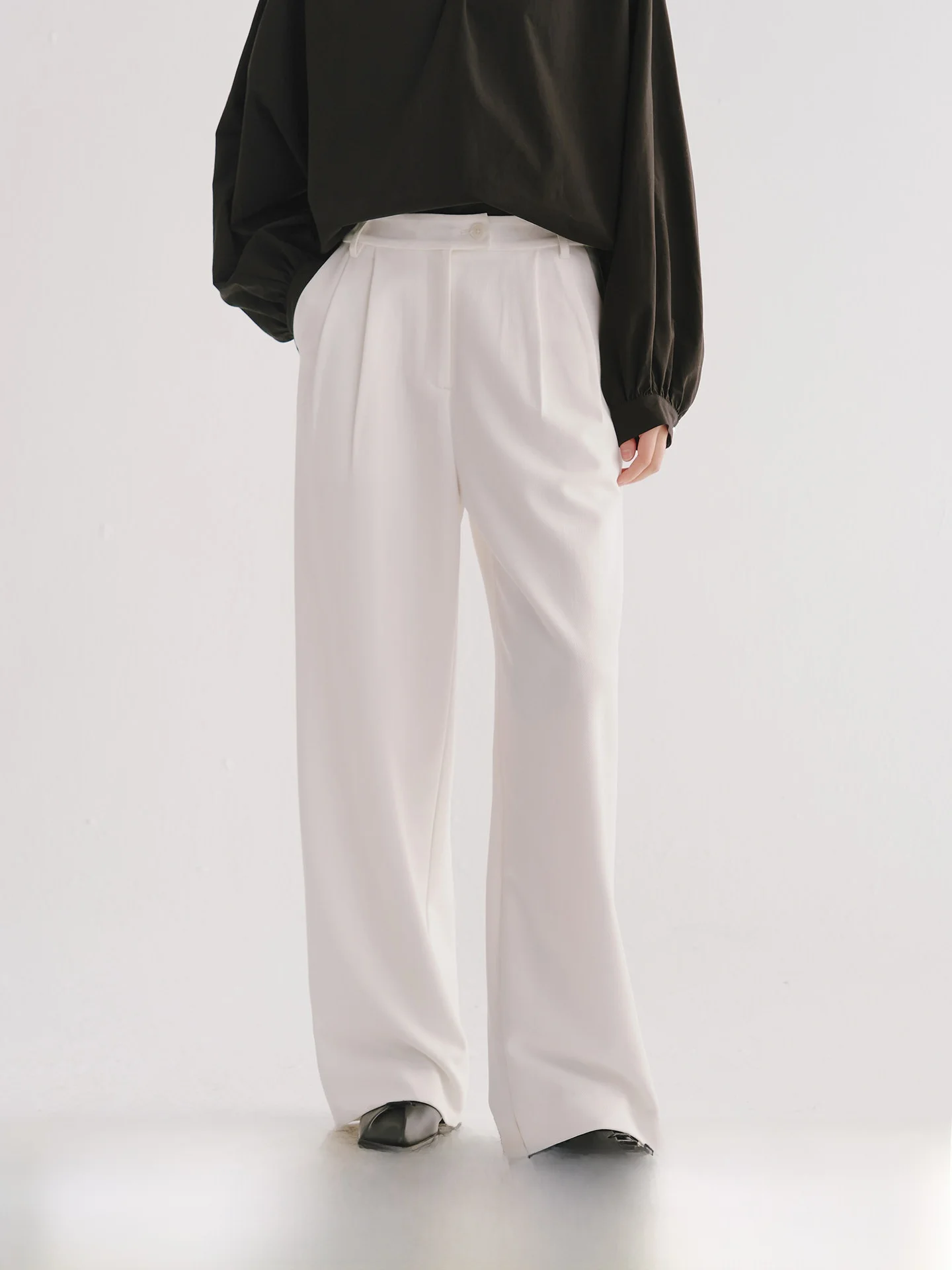 

next Wed Commute Wide Leg Pants Straight Cut Versatile Slimming Suit Pants Ladies High Waist Long Trousers