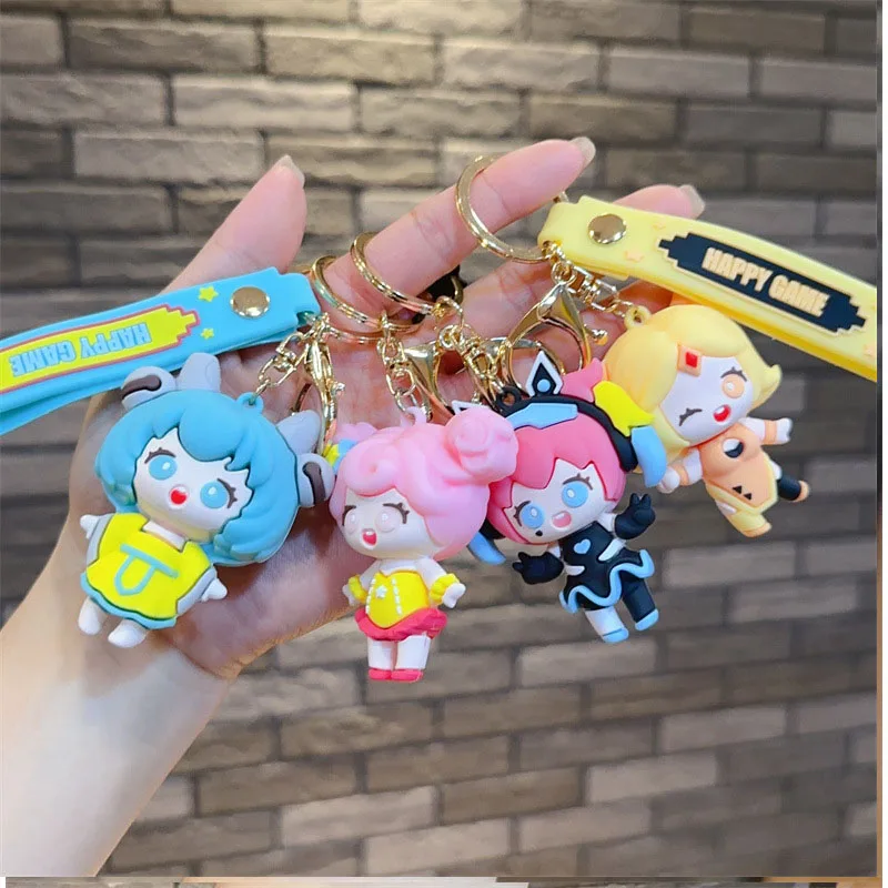

New model Doll keychain, cute female, creative couple, keychain ring, bag, pendant wholesale