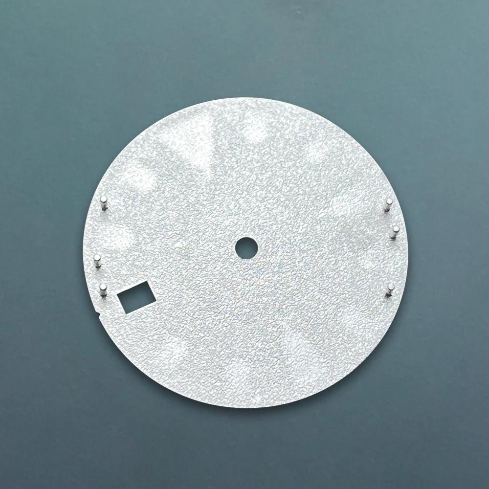 Quadrante con logo S da 28,5 mm adatto al movimento NH35/NH36/4R/7S Design verde loto luminoso Quadrante di alta qualità Accessori per la modifica dell'orologio