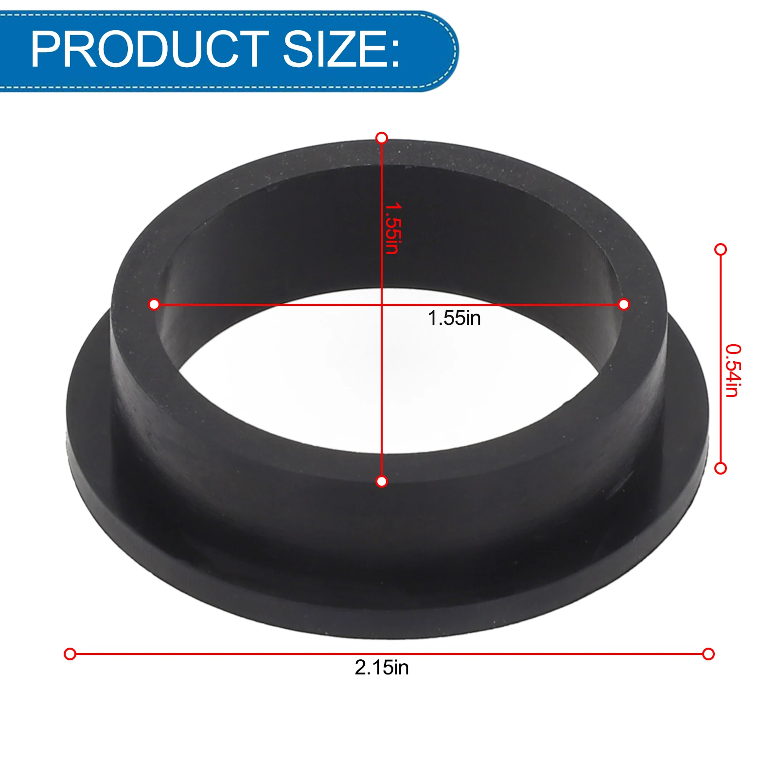 L-Shape O-Ring Gasket Rubber Replacement 2.15*2.15*0.54in Black For 26323CA/26323EH/26331CA Pool Gasket Brand New