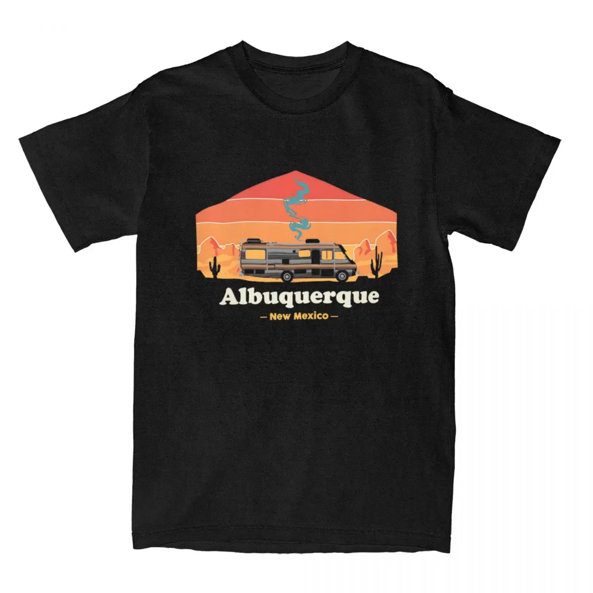 Albuquerque Breaking Bad Heisenberg T-Shirts for Men Fashion Cotton Tee Shirt Crewneck Short Sleeve T Shirt Classic Clothing