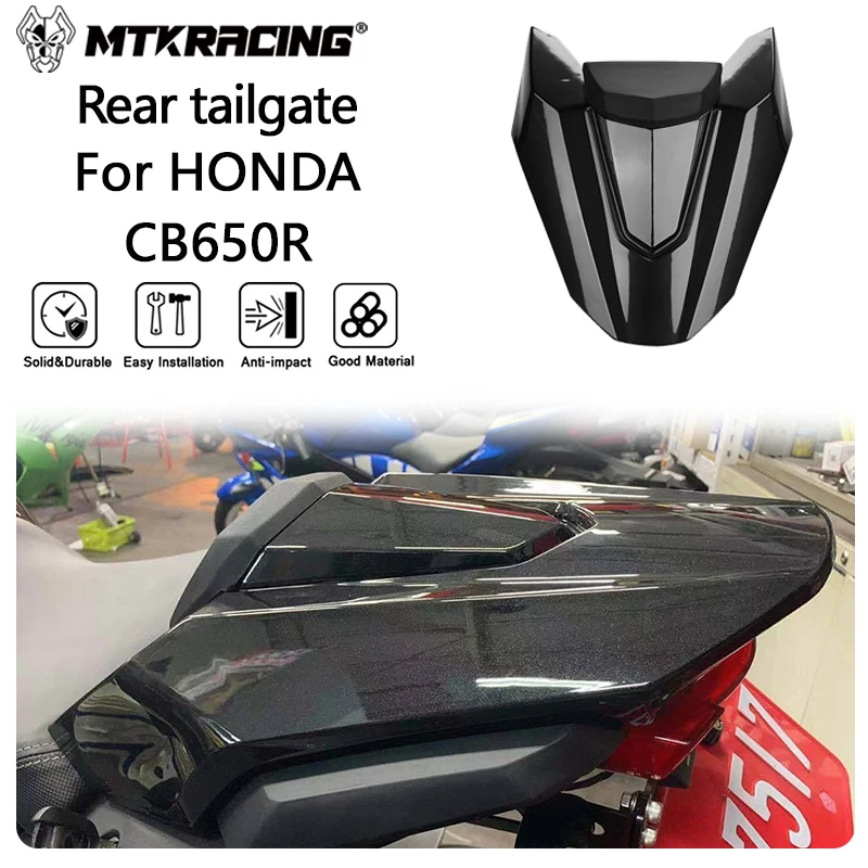 

MTKRACING Rear tailga For HONDA CB650R CBR650R 2018-2023 Motorcycle Accessories Rear Seat Cover With Rubber Pad