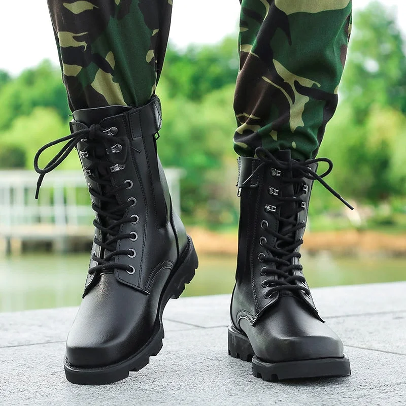 Botas de seguridad para hombre, calzado antideslizante de acero, a prueba de golpes y perforaciones, para exteriores, senderismo, caminar, escalada y entrenamiento