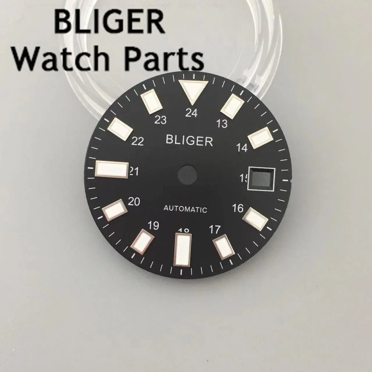 BLIGER 29mmBlack White Watch Wial Luminous Fit ETA2824 2836 Miyota 8215 DG2813 3804 Movement