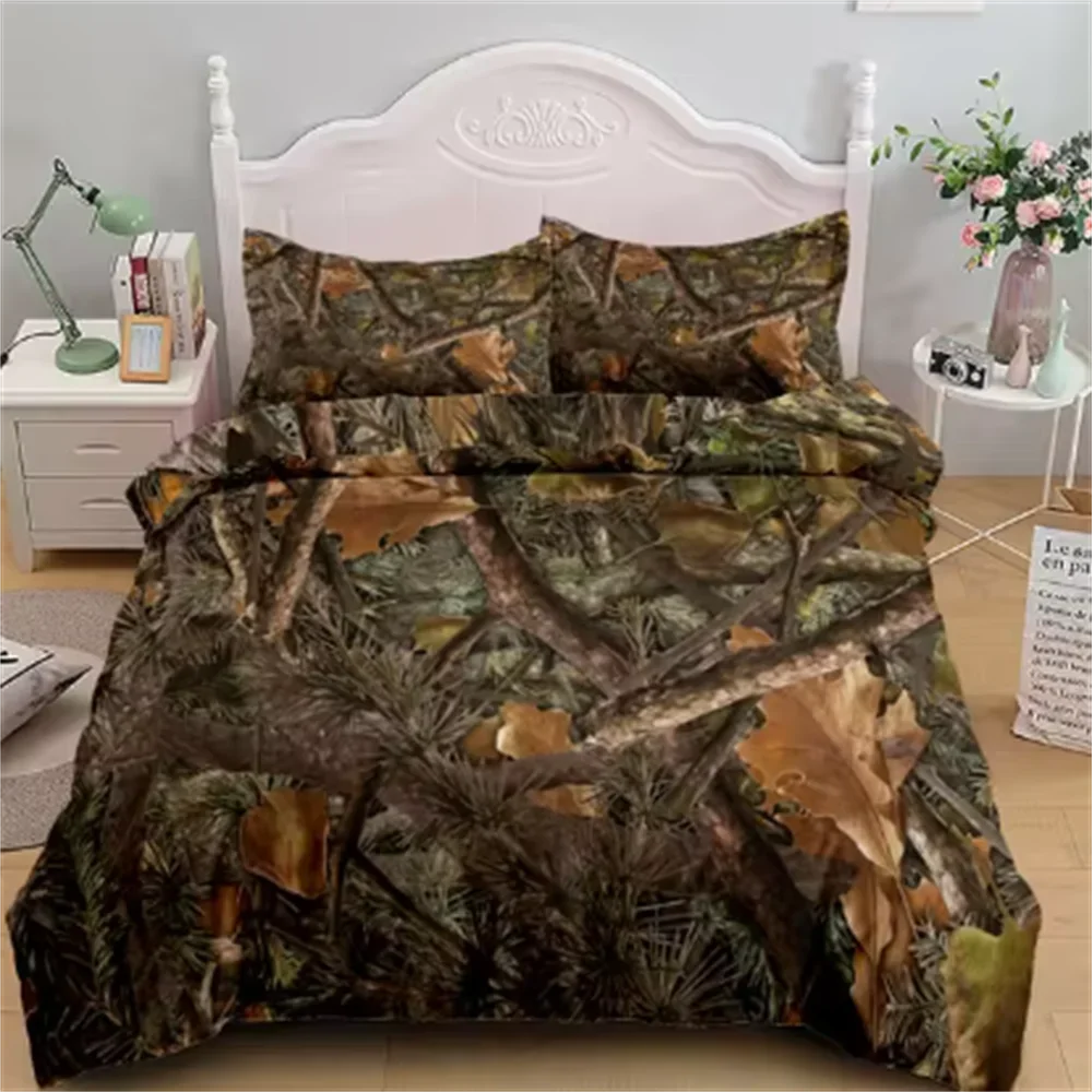 Camouflage Soldier Campus Duvet Cover Set EU Single Double King US Twin Full Queen Cal Children Bed Linen Set