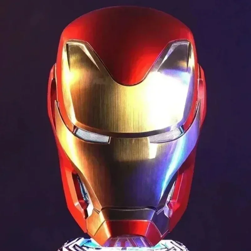 Marvel Iron Man Autoking 1/1 Mk5 Helmet Remote And Voice Control Iron Man Automatic Helmet Mask With Led Light Figure For Boys