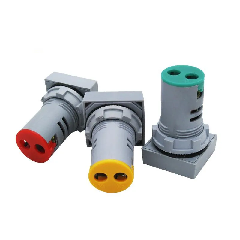 Mini Digitale Voltmeter 22Mm Ac 50-500V Volt Spanningstester Meter Monitor Led-Indicator Controlelamplicht Display