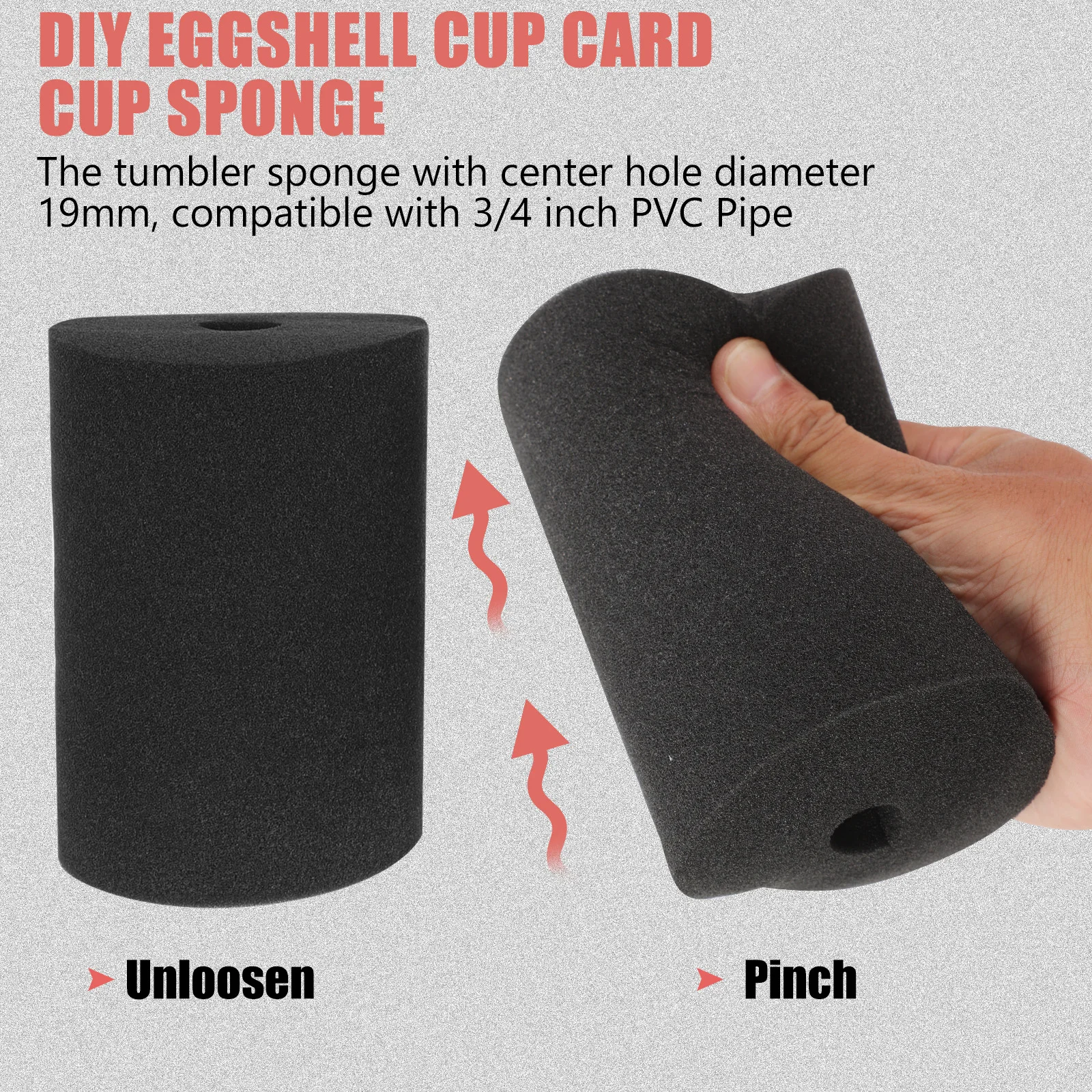 

6 Pcs Eggshell Cup Sponge Turner Accessories Disposable Sponges Tumbler Accessory Round