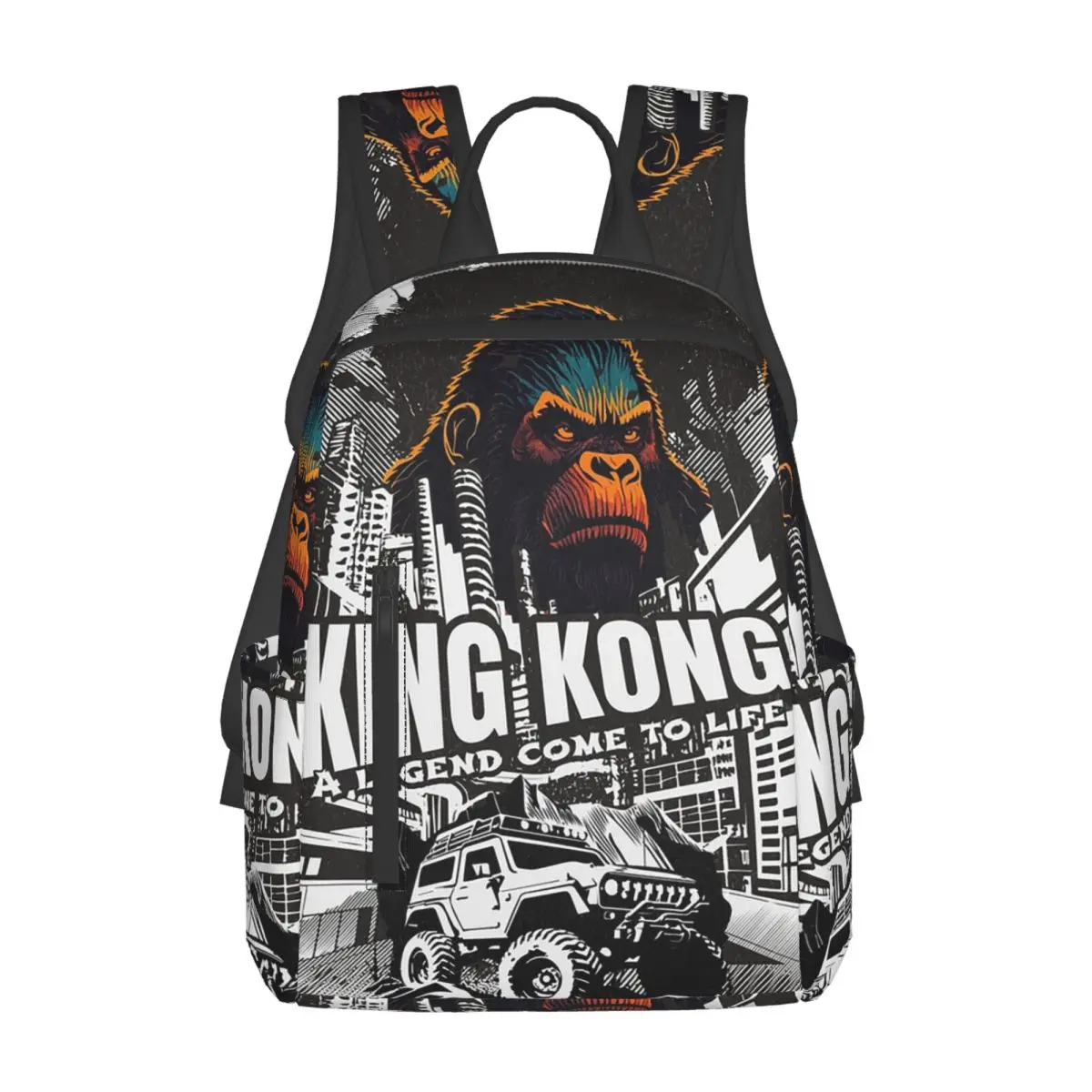 King Kong - A Legend Backpack Daypack Large Capacity Boys Girls BookBag School Bag Shoulder Bags for Men Women
