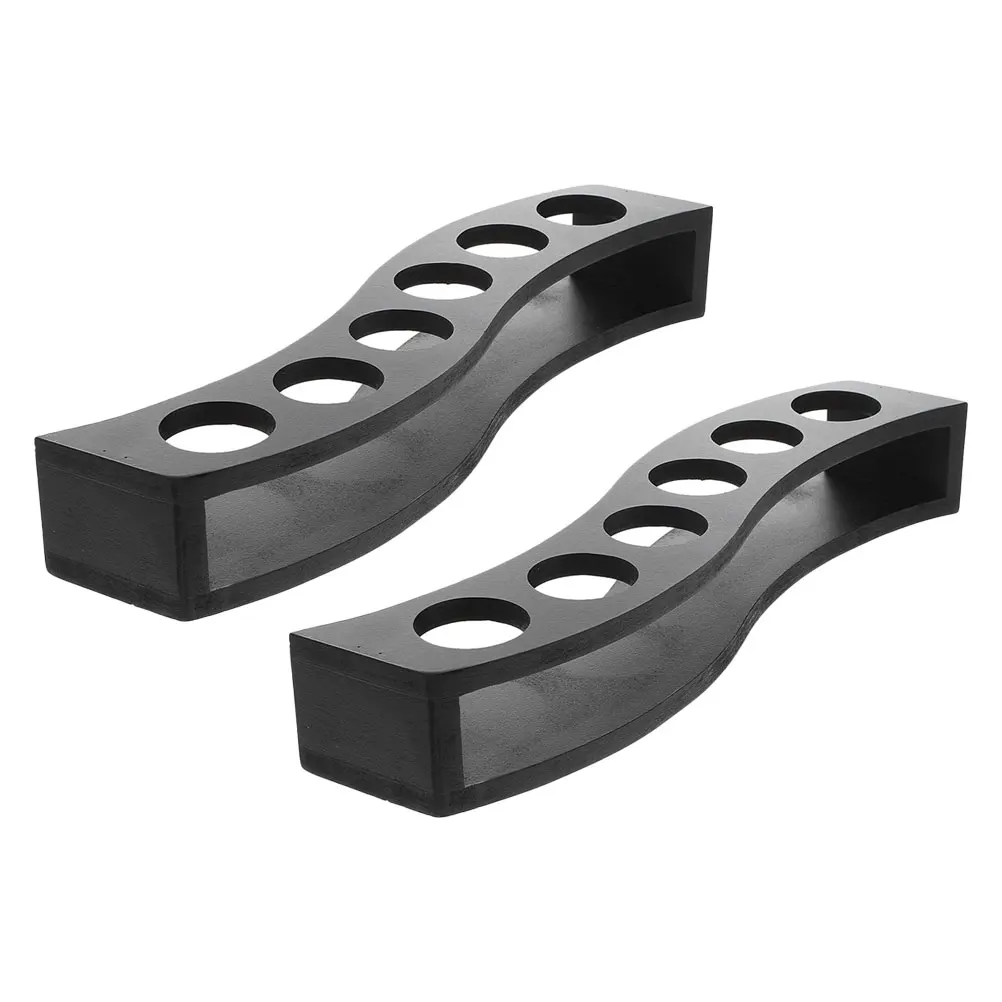 

2 Pcs Cup Holder Drinking Glasses Rack Storage Wooden Organizer Drainer Bracket